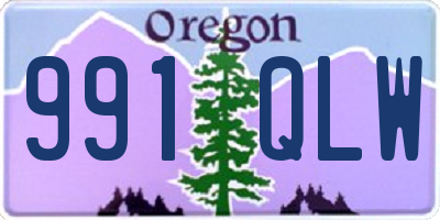 OR license plate 991QLW