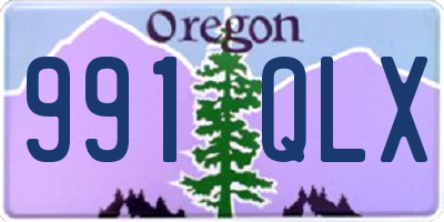 OR license plate 991QLX