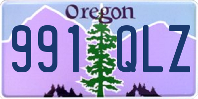 OR license plate 991QLZ