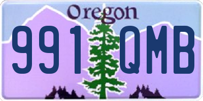 OR license plate 991QMB