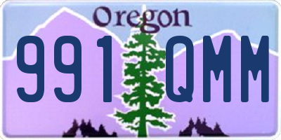 OR license plate 991QMM