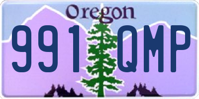 OR license plate 991QMP