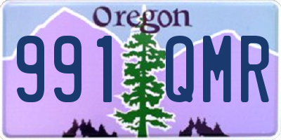 OR license plate 991QMR