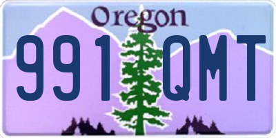 OR license plate 991QMT
