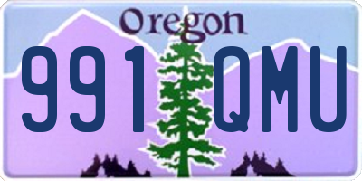 OR license plate 991QMU