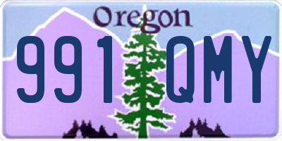 OR license plate 991QMY