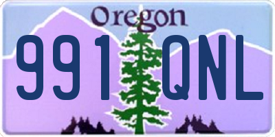 OR license plate 991QNL