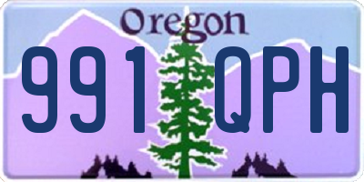 OR license plate 991QPH