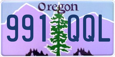 OR license plate 991QQL