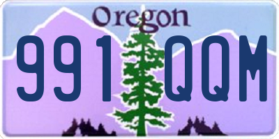 OR license plate 991QQM