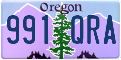OR license plate 991QRA