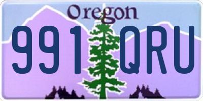 OR license plate 991QRU