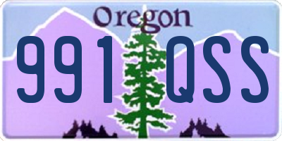 OR license plate 991QSS