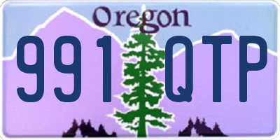 OR license plate 991QTP