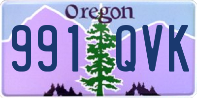 OR license plate 991QVK