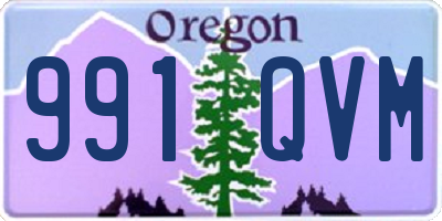 OR license plate 991QVM