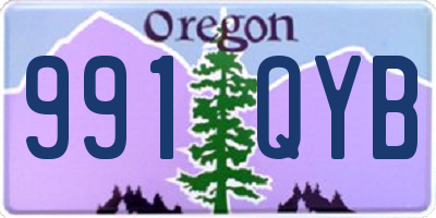 OR license plate 991QYB