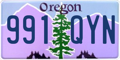 OR license plate 991QYN
