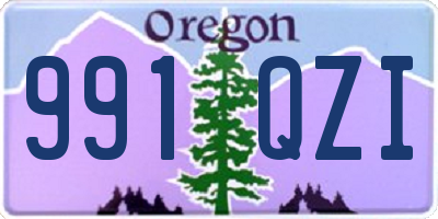 OR license plate 991QZI