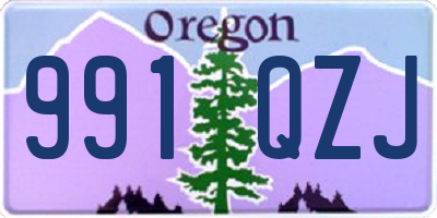 OR license plate 991QZJ