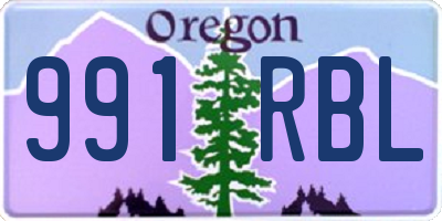 OR license plate 991RBL
