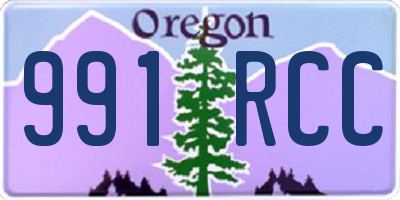 OR license plate 991RCC