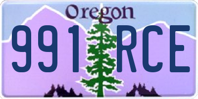 OR license plate 991RCE