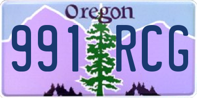 OR license plate 991RCG