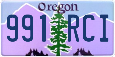 OR license plate 991RCI