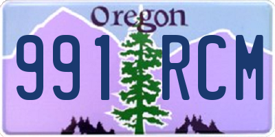 OR license plate 991RCM