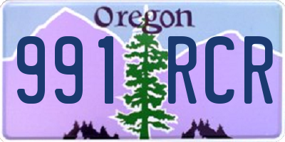 OR license plate 991RCR