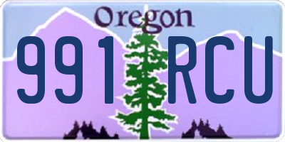 OR license plate 991RCU