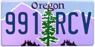 OR license plate 991RCV