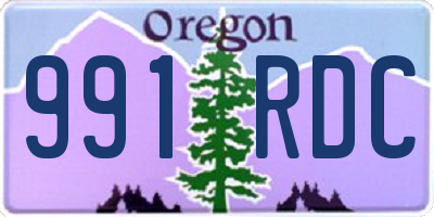 OR license plate 991RDC
