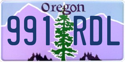 OR license plate 991RDL