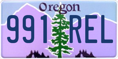 OR license plate 991REL