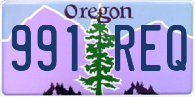 OR license plate 991REQ