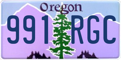 OR license plate 991RGC
