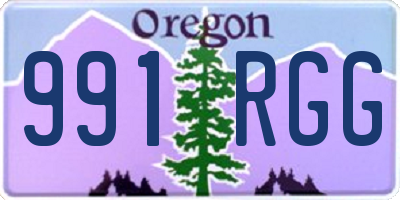 OR license plate 991RGG