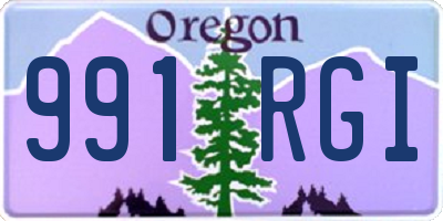 OR license plate 991RGI