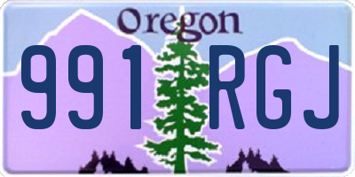 OR license plate 991RGJ
