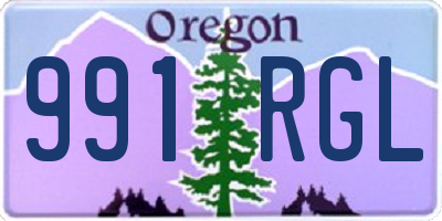 OR license plate 991RGL