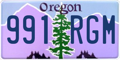 OR license plate 991RGM