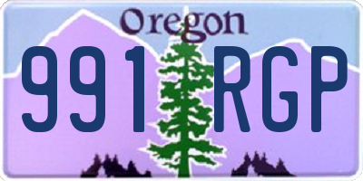 OR license plate 991RGP