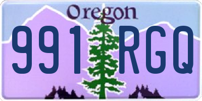 OR license plate 991RGQ