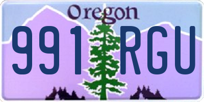 OR license plate 991RGU