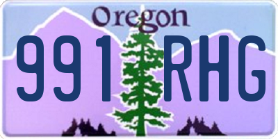 OR license plate 991RHG