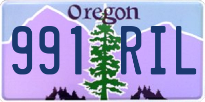 OR license plate 991RIL