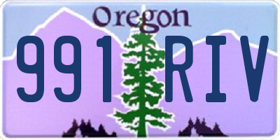 OR license plate 991RIV