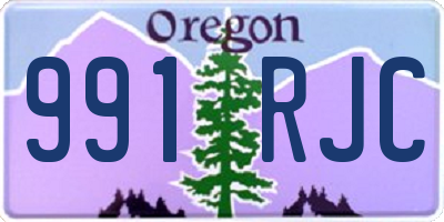 OR license plate 991RJC